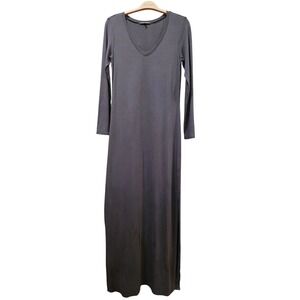 Michael Stars VNeck Long Sleeve Maxi Dress Size Medium Modal Spandex LONG TALL